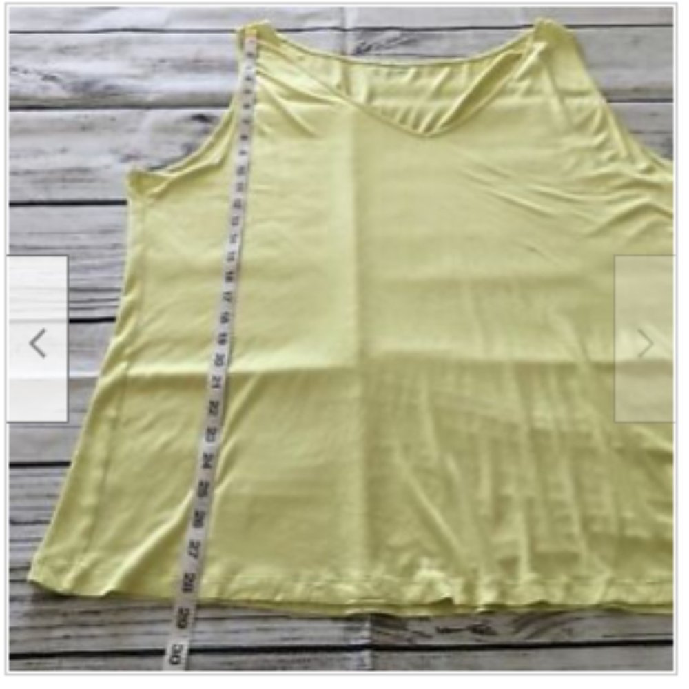 Soft Surroundings V Neck Tank Top Linen Blend Pullover Sleeveless - Picture 7 of 7